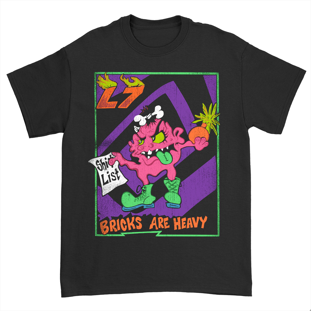 Bricks Are Heavy List Tee (Black) – L7 Store