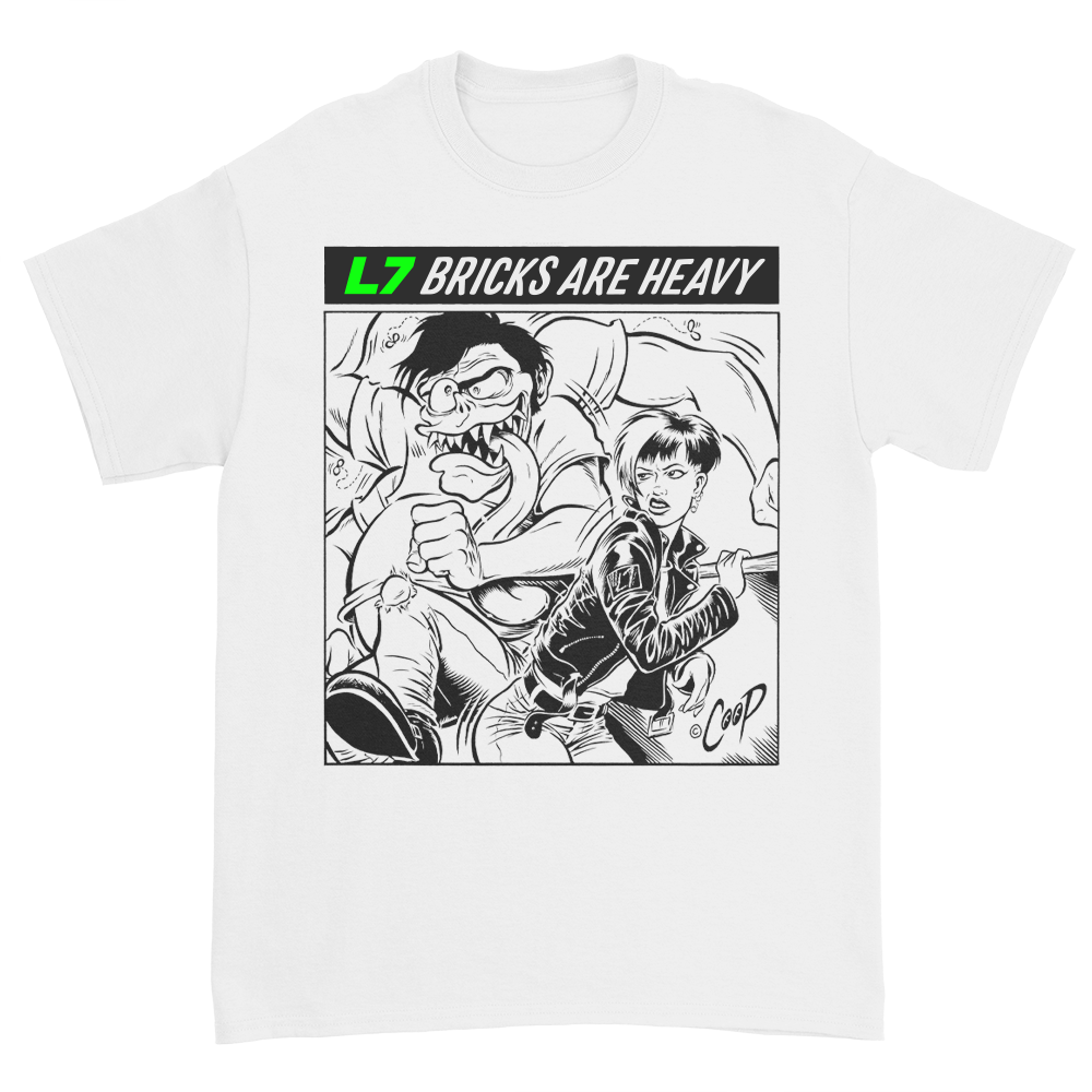 Bricks Are Heavy Comic Tee (White)