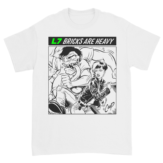 Bricks Are Heavy Comic Tee (White)