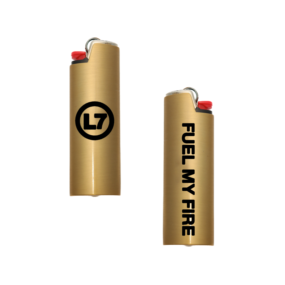 Fuel My Fire Lighter Cover (Gold)
