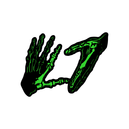 Skele Hands Die Cut Sticker